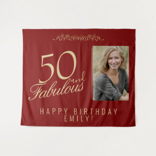Tenture Toile de fond de photo pour 50 ans et fabuleux ann