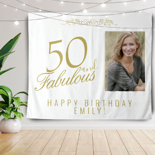 Tenture Toile de fond de photo pour 50 ans et fabuleux ann