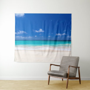 Tenture Toile de fond de photomaton plage sable surf océan