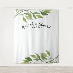 Tenture toile de fond mariage, photo prop, botanique sur m