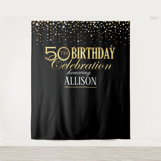 Tenture toile de fond pour la célébration d'anniversaire d (Devant)
