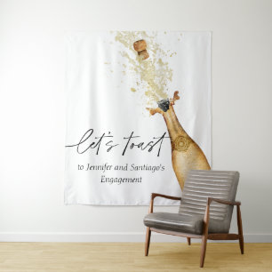 Tenture Toile de fond pour la fête d'engagement des couple