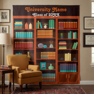 Tenture Toile de fond pour photo de la bibliothèque univer