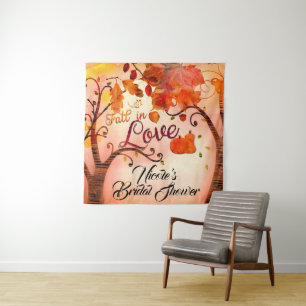 Tenture Toile de fond pour une fête prénuptiale d'automne 