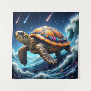 Tenture Tortue de mer galactique