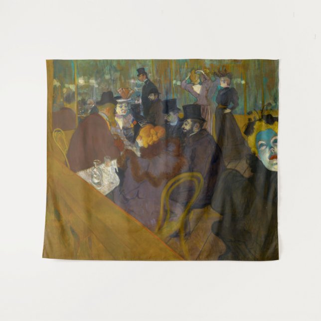 Tenture Toulouse-Lautrec - Au Rouge (Devant (Horizontal))