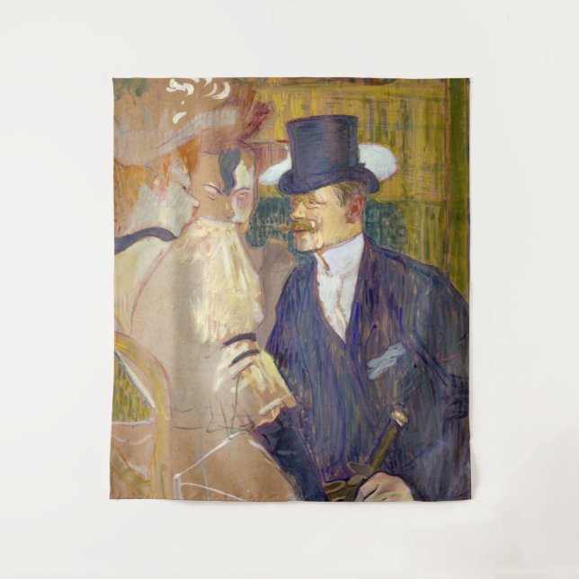 Tenture Toulouse-Lautrec - L'Anglais à la Rouge (Devant)