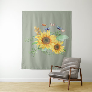 Tenture tournesol printemps