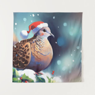 Tenture Tourterelle de Noël Dove 2