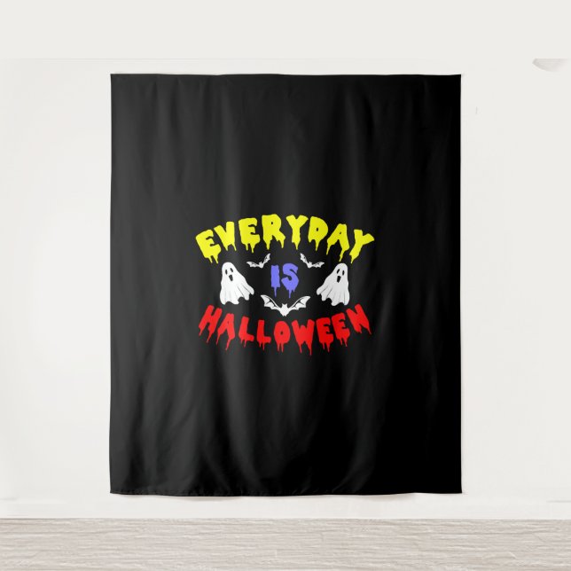 Tenture Tous les jours c'est Halloween (Devant)