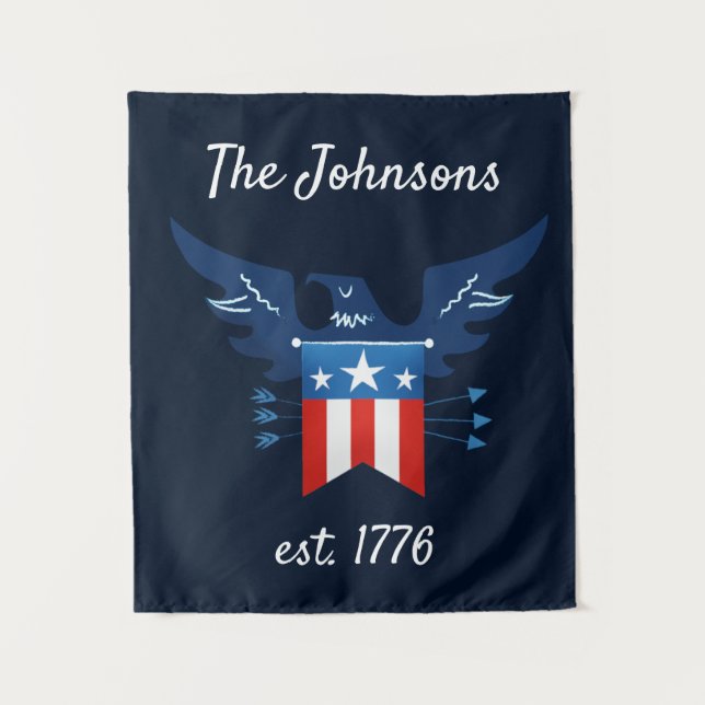 Tenture Tout American Eagle & Flag Patriotic (Devant)