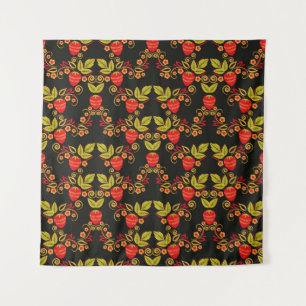 Tenture Traditional Russian seamless pattern with berries 