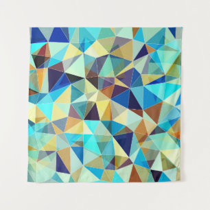 Tenture Triangles géométriques : Motif Abstrait coloré