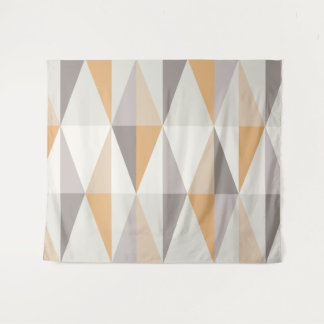Tenture Triangles modernes du milieu du siècle Orange