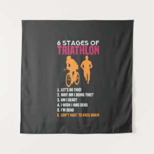 Tenture Triathlon - 6 Étapes de Triathlon