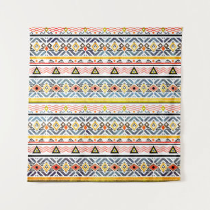 Tenture Tribal grunge ethno folle motif dans le style rétr