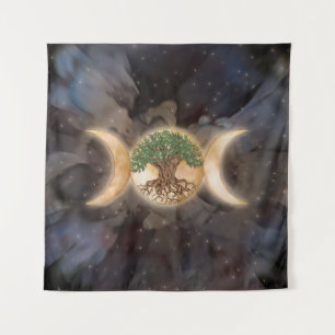Tenture Triple Lune arbre de vie