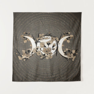 Tenture Triple Moon - Déesse - Blossom d'or