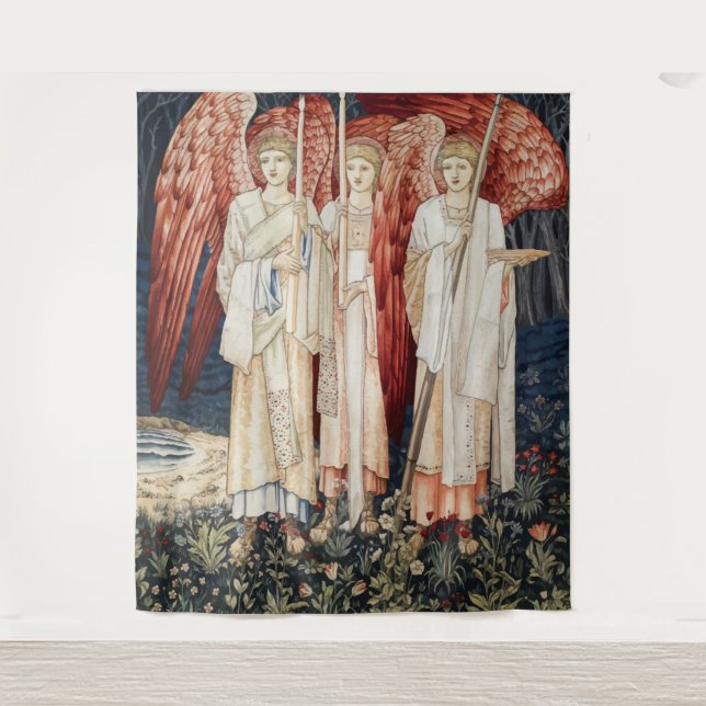 Tenture Trois Anges, William Morris (Devant)