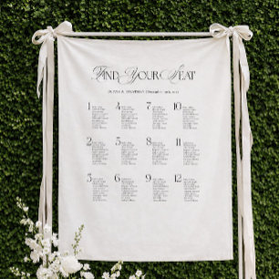 Tenture Trouvez Votre Place Plan De Table De Mariage Tissu