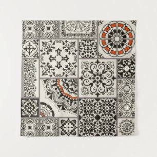 Tenture Tuile en patchwork sans couture avec Islam, arabe,