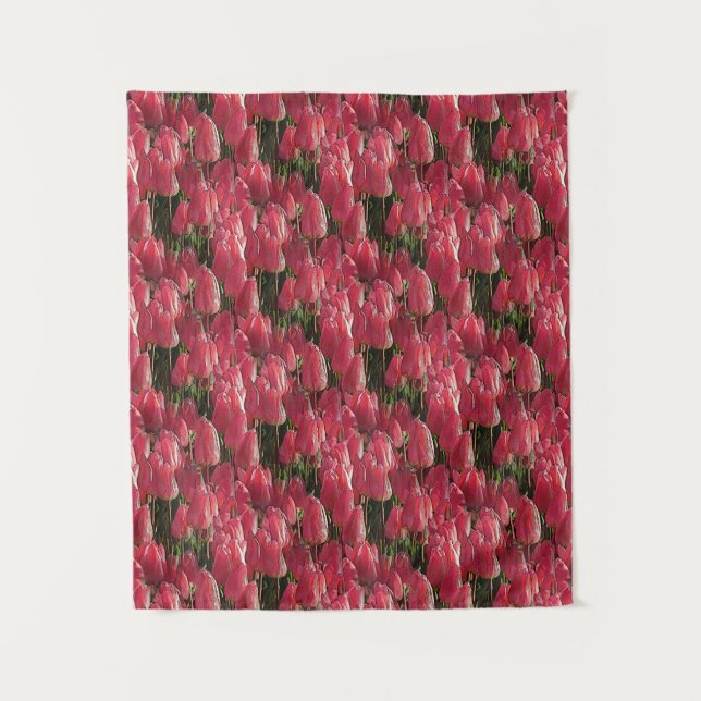 Tenture Tulipes roses florales (Devant)