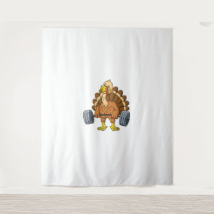 Tenture Turquie Deadlift Funny Thanksgiving Day Fitness We
