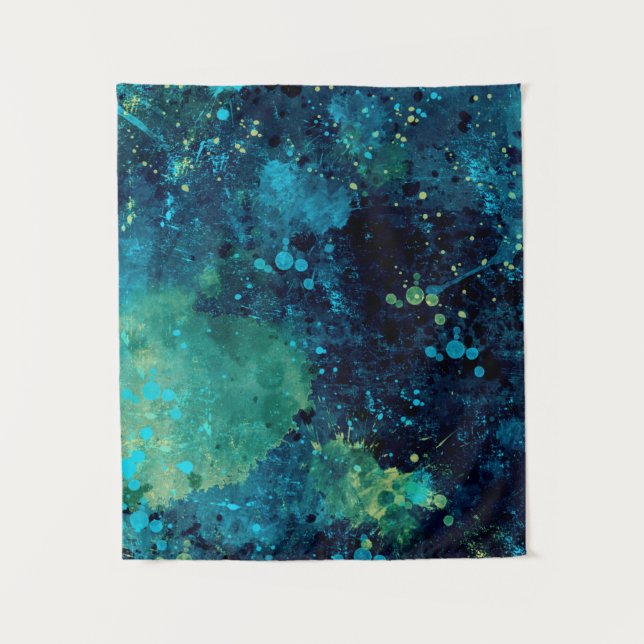 Tenture Turquoise et Yellow (Devant)