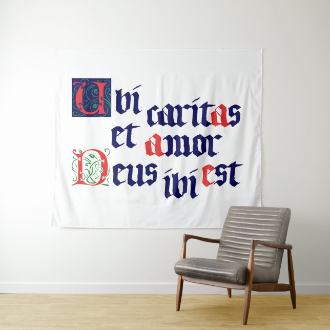 Tenture Ubi Caritas (En situation (horizontale))