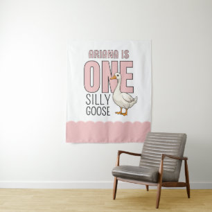 Tenture Un Canard Fou Rose Moderne Personnalisé Pour Un Pr
