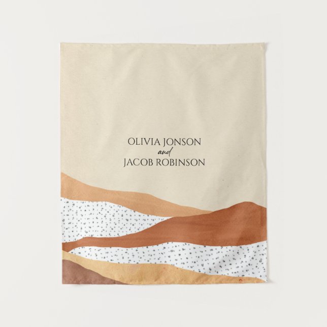 Tenture Un désert chaud | mariage Boho (Devant)