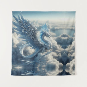 Tenture Un dragon entouré de nuages
