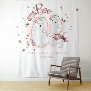 Tenture Un petit fond pour Baby Shower Halloween de fille 