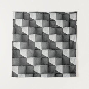 Tenture Un visage de la sculpture "Four Side Pyramid" dans