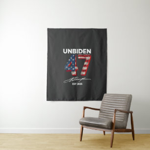 Tenture Unbiden 47 Trump Est. 2025 4 juillet