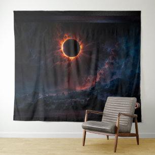 Tenture Une éclipse solaire époustouflante Art AI par Xzen