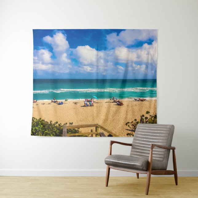 Tenture Une journée à la plage (En situation (horizontale))