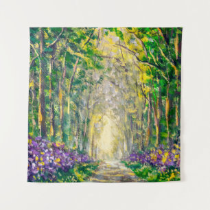 Tenture Une peinture à l'huile sur toile d'un paysage sais