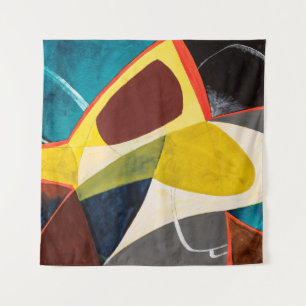 Tenture Une Peinture Aquarelle Moderniste Abstraite.