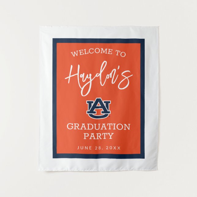 Tenture Université d'Auburn | Fête de remise des diplômes (Devant)