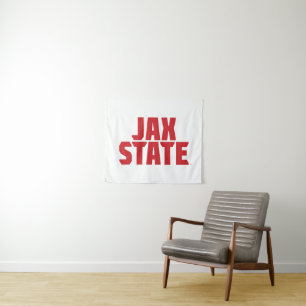 Tenture Université d'État de Jacksonville JAX STATE Rouge