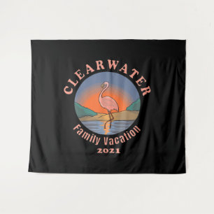 Tenture Vacances au Flamant Rose de Clearwater 2021 Drôl