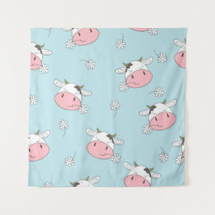 Tenture Vaches mignonnes sans couture motif. dossier enfan