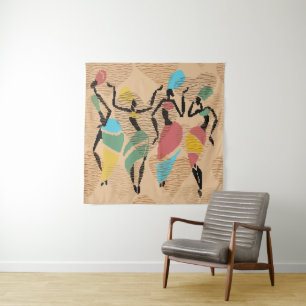 Tenture Valentines africaines, motif femme africaine