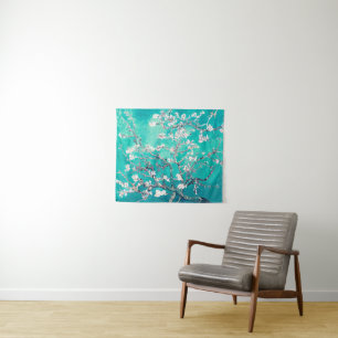 Tenture Van Gogh Almond Blossoms Turquoise
