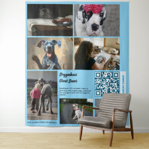Tenture Vendez vos chiots bannière photo personnalisée