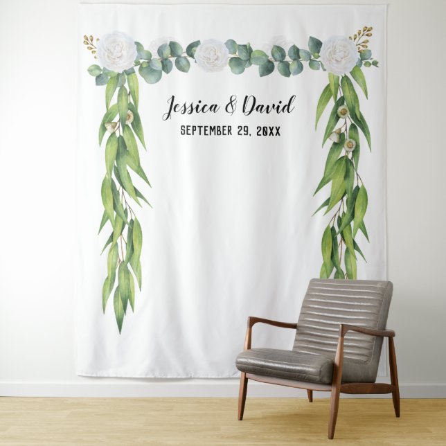 Tenture Verdure botanique Arc Feuille Mariage Arc Arc Arc  (En situation)