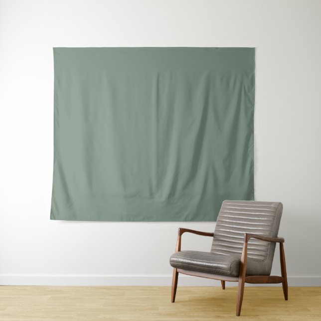 Tenture Vert sage (En situation (horizontale))