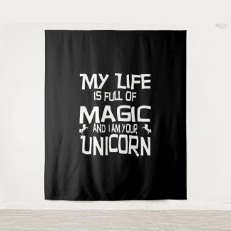 Tenture vie de licorne