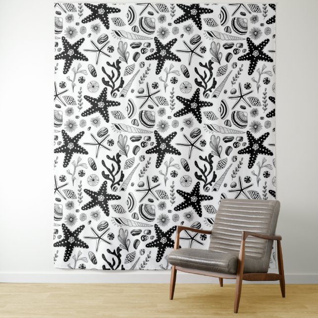 Tenture Vie marine (En situation)